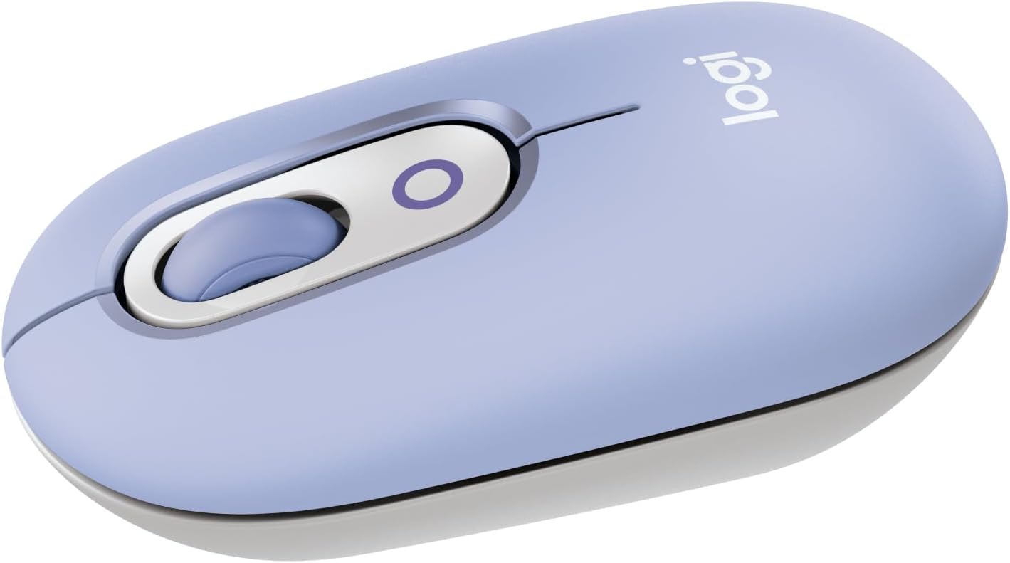 Logitech POP belaidė pelytė Mouse, Wireless Mouse with Customizable Emojis, Silenttouch Technology, Precision/Speed Scroll, Compact Design, Bluetooth, Multi-Device, OS Compatible - Daydream Mint