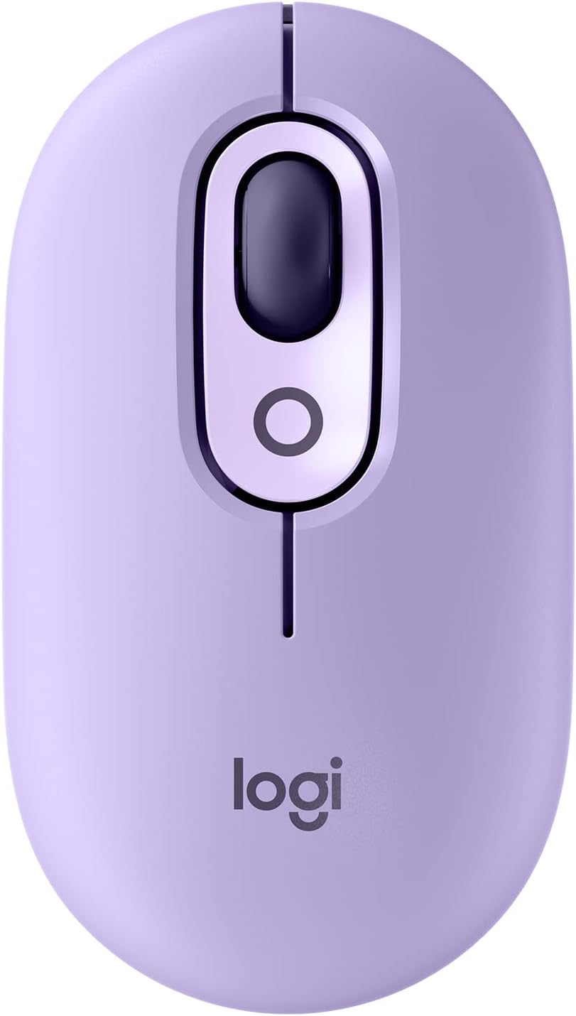 Logitech POP belaidė pelytė Mouse, Wireless Mouse with Customizable Emojis, Silenttouch Technology, Precision/Speed Scroll, Compact Design, Bluetooth, Multi-Device, OS Compatible - Daydream Mint