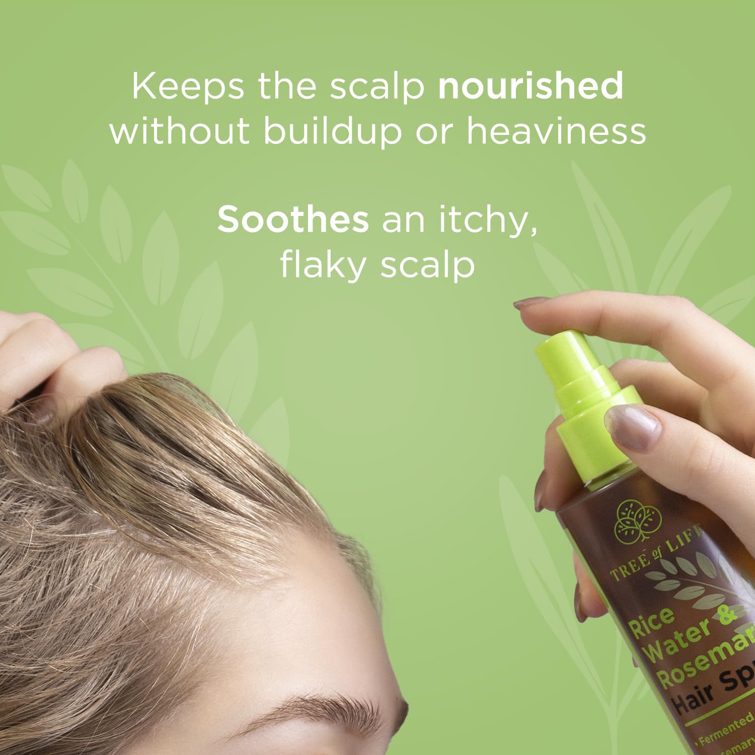 Tree of Life Beauty plaukų augimą skatinantis purškiamas ryžių vanduo su rozmarinu