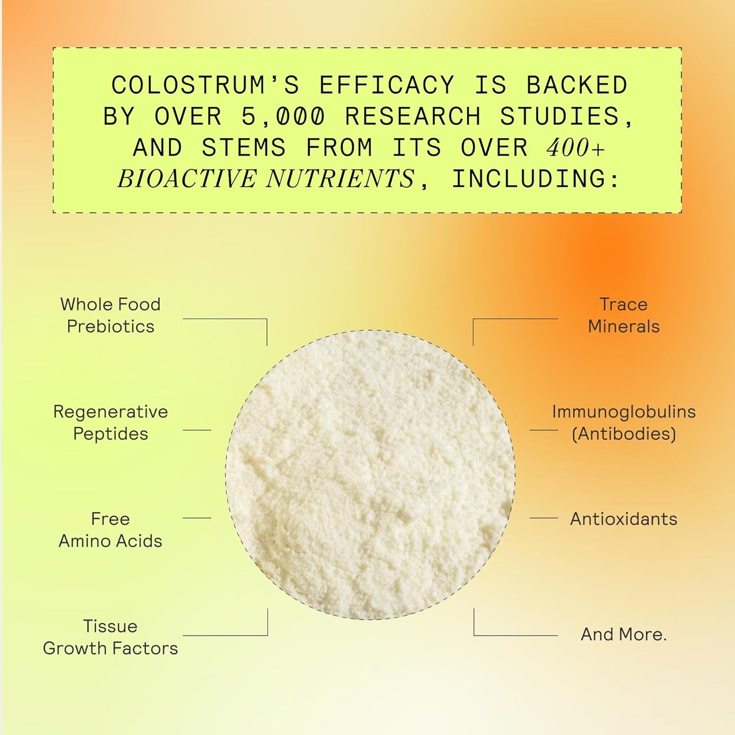 ARMRA Colostrum™ milteliai | Be skonio | Žarnyno sveikata ir pilvo pūtimas | Oda ir plaukai | Imunitetas | Be keto, be glitimo ir riebalų