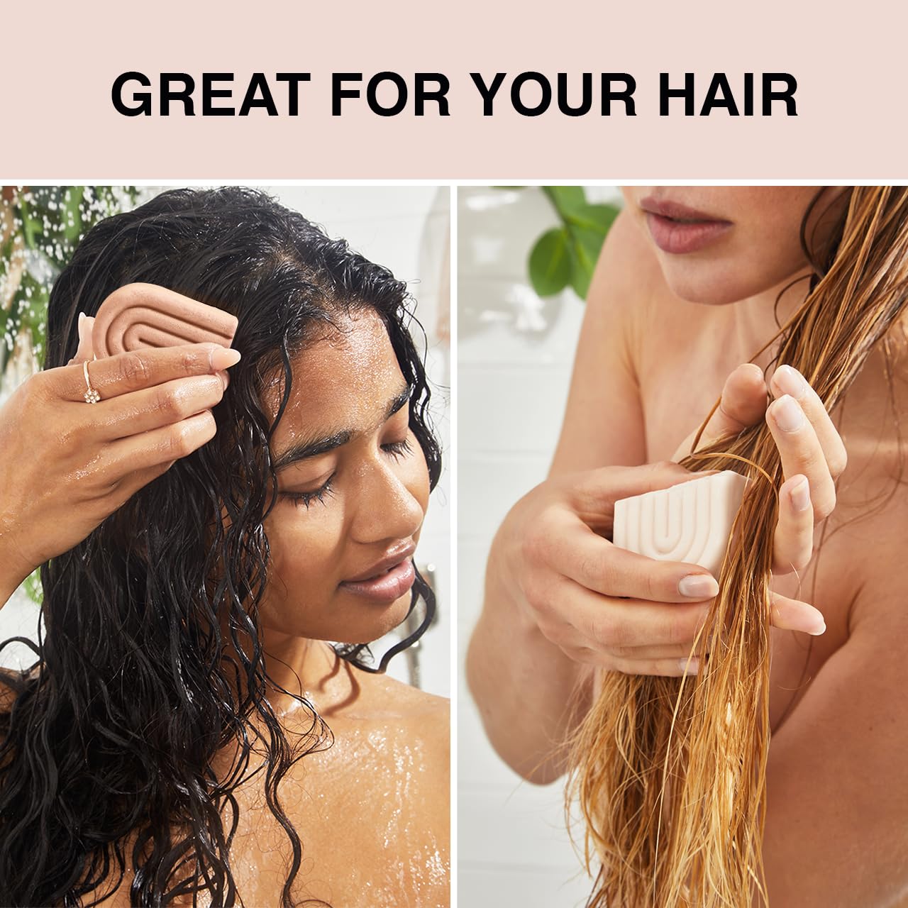 Kitsch Ryžių vandens kietasis šampūnas ir kondicionierius