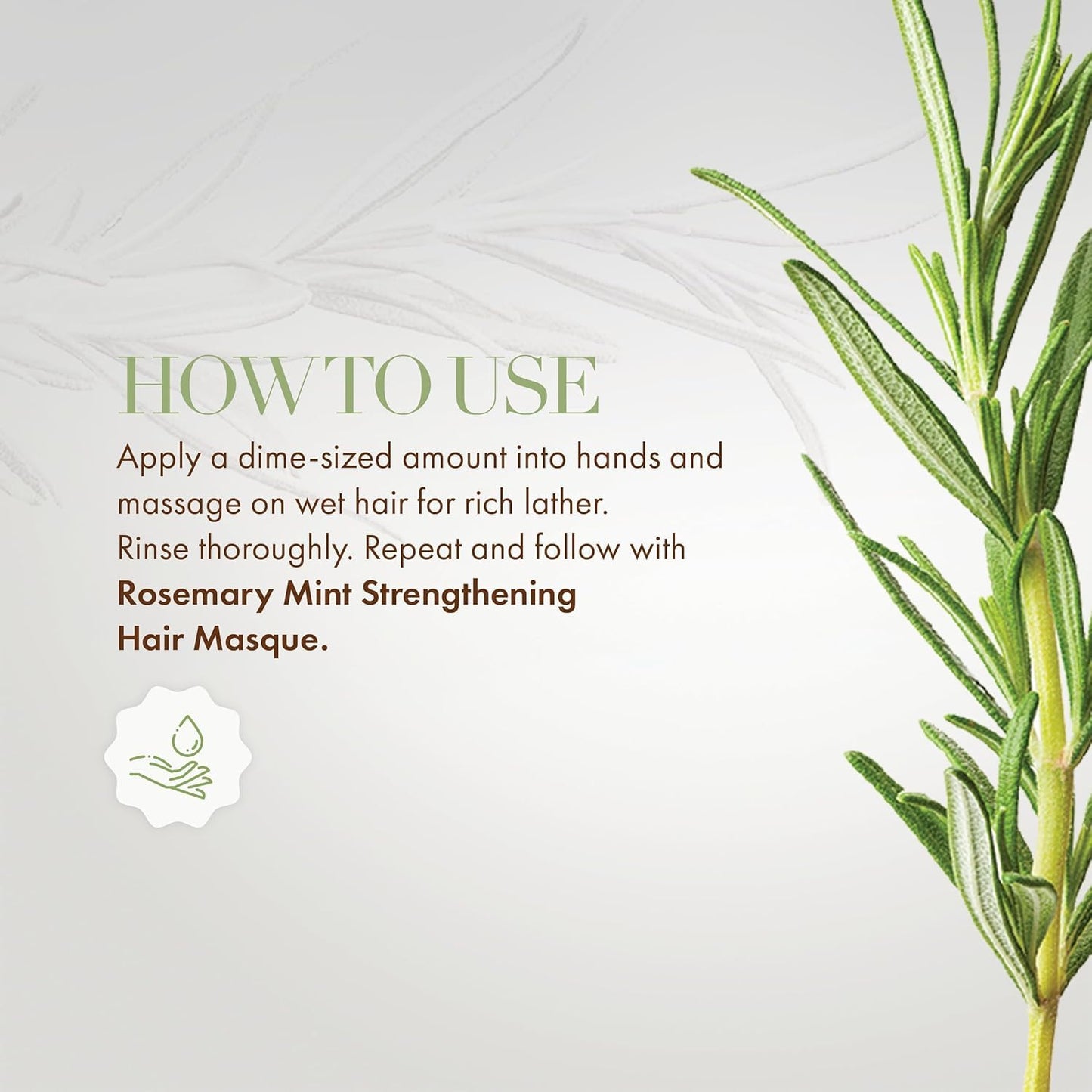 Mielle Organics Rosemary Mint plaukus stiprinanti šampūnas