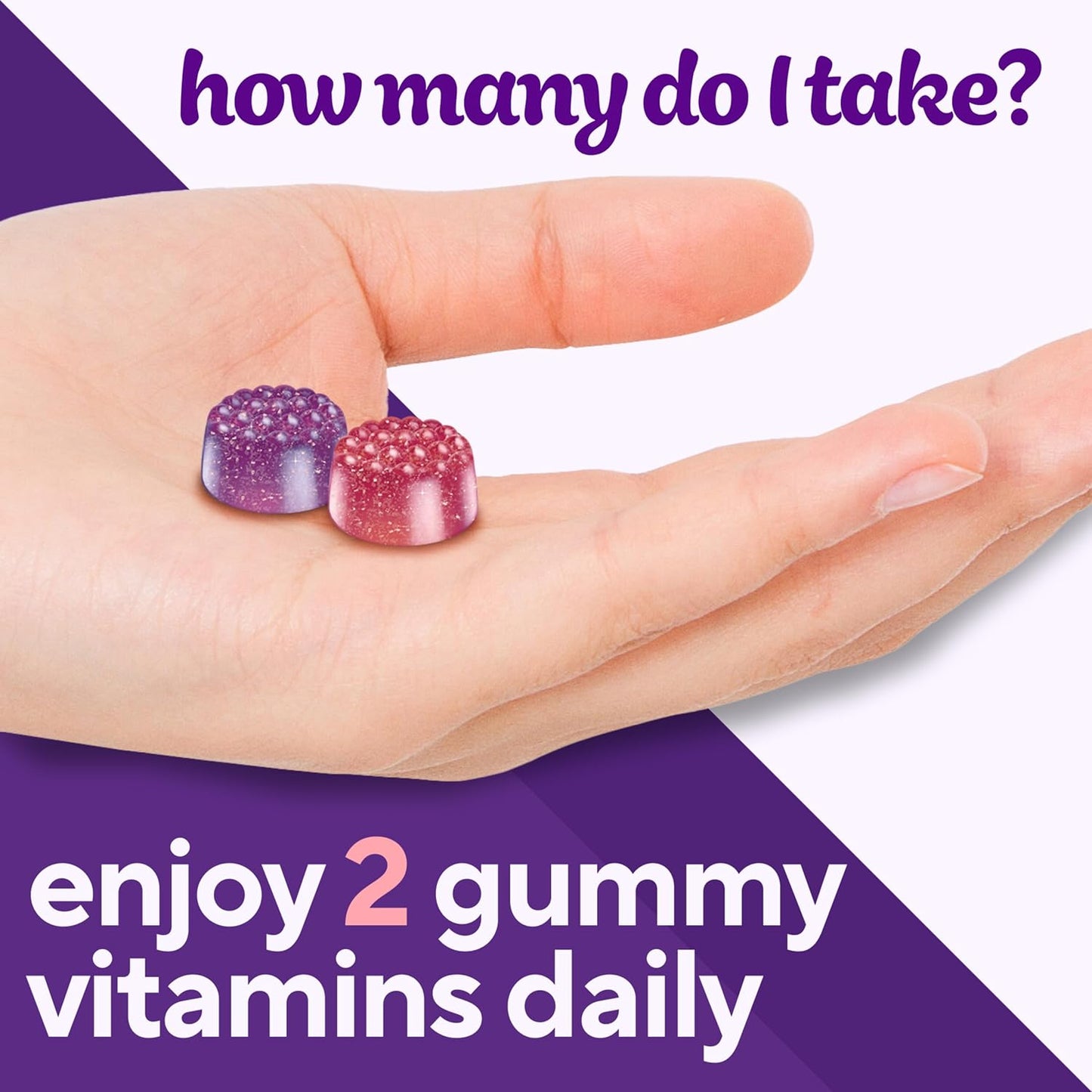 Vitafusion moterų multivitaminų guminukai, kasdieniai multivitaminai moterims, 120 guminukų