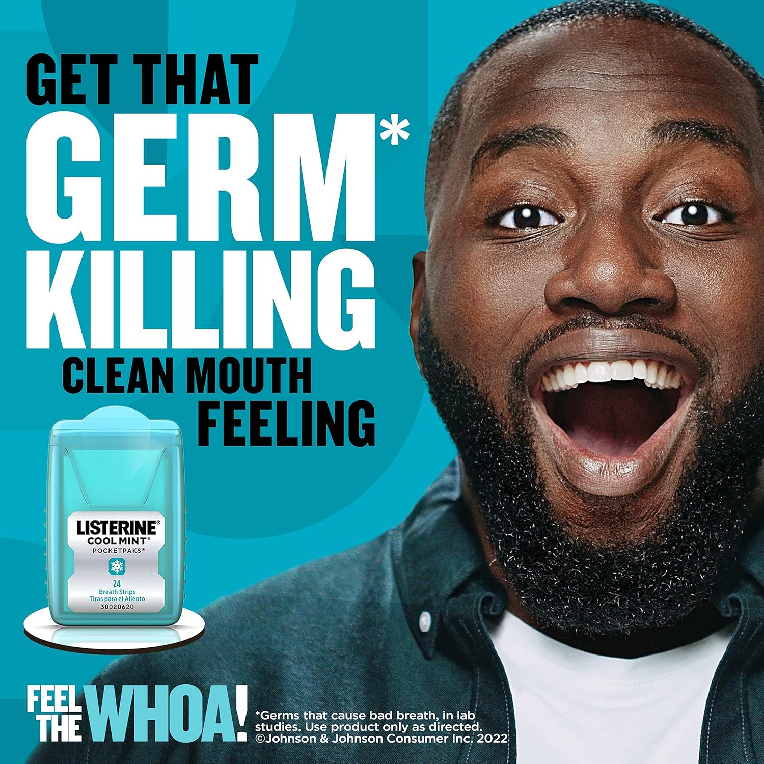 Listerine Cool Mint juostelės gaiviam burnos kvapui