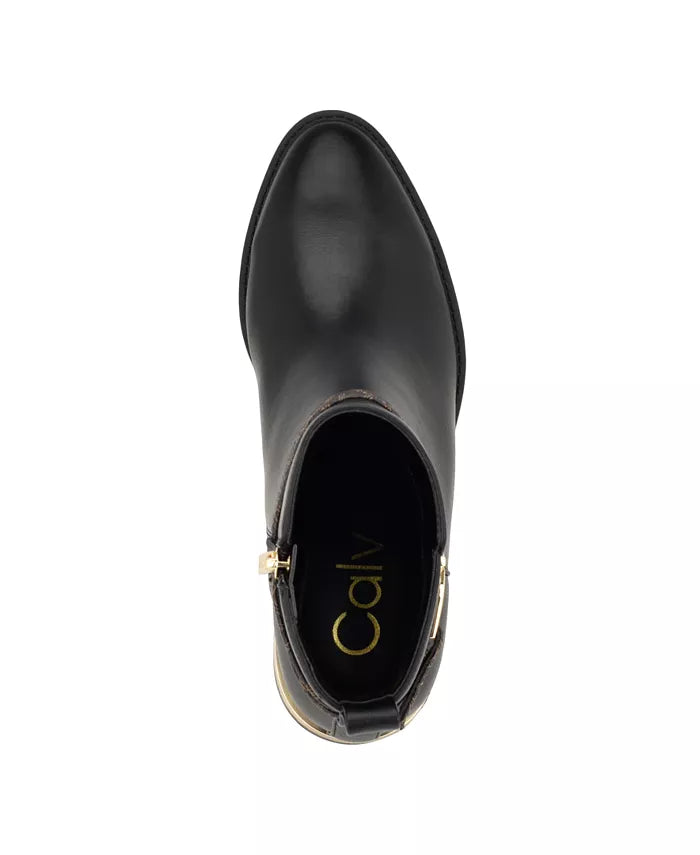 Women'S Dhara Logo Strap Block Heel Booties