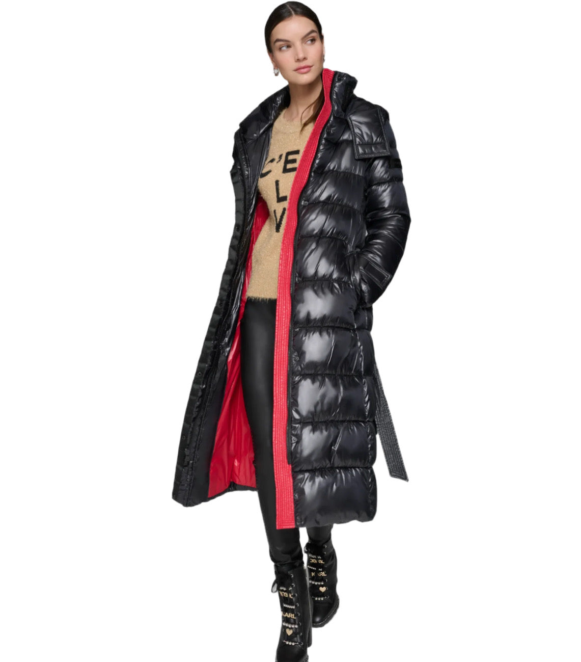 Karl Lagerfeld sieviešu garais mētelis