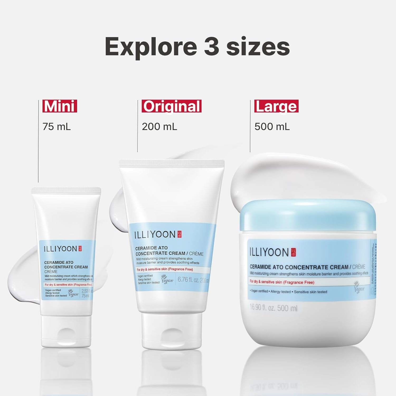 ILLIYOON Ceramide Ato Concentrate Cream drėkinamasis kremas sausai ir jautriai odai – odos barjero atkūrimui