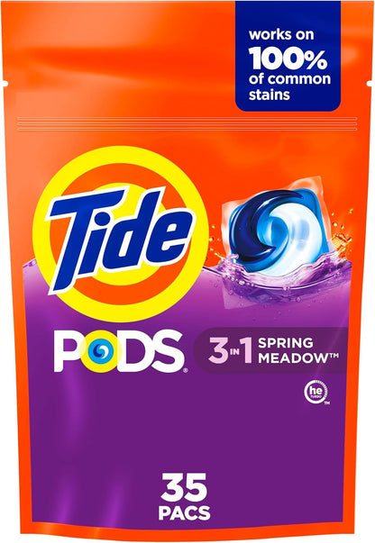 Tide PODS 3 viename skalbimo kapsulės – dėmių valiklis, kvapų neutralizatorius ir spalvų apsauga, 42 vnt.
