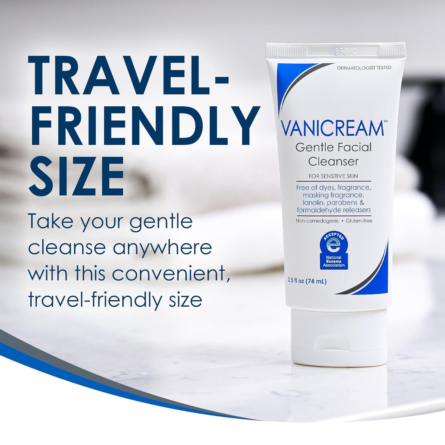 Vanicream švelnus veido prausiklis jautriai odai