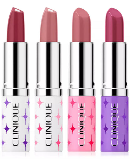 Clinique Kisses: Drėkinamųjų ilgai išliekančių lūpų dažų dovanų rinkinys