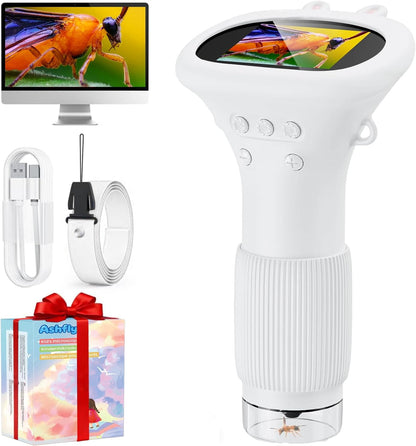 Nešiojamas vaikaiškas mikroskopas