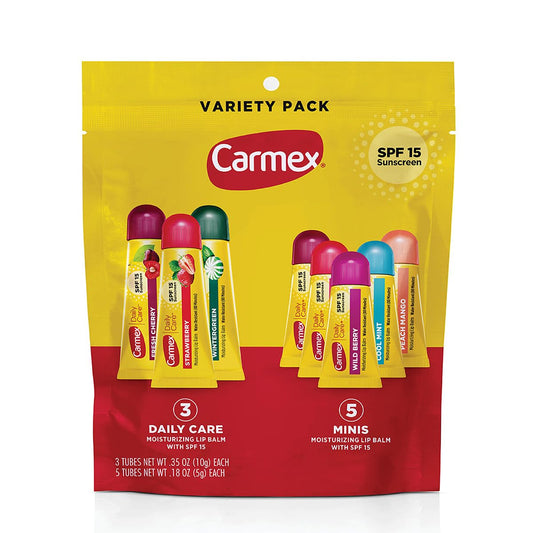 Carmex lūpų priežiūros priemonių rinkinys, 8 vnt.