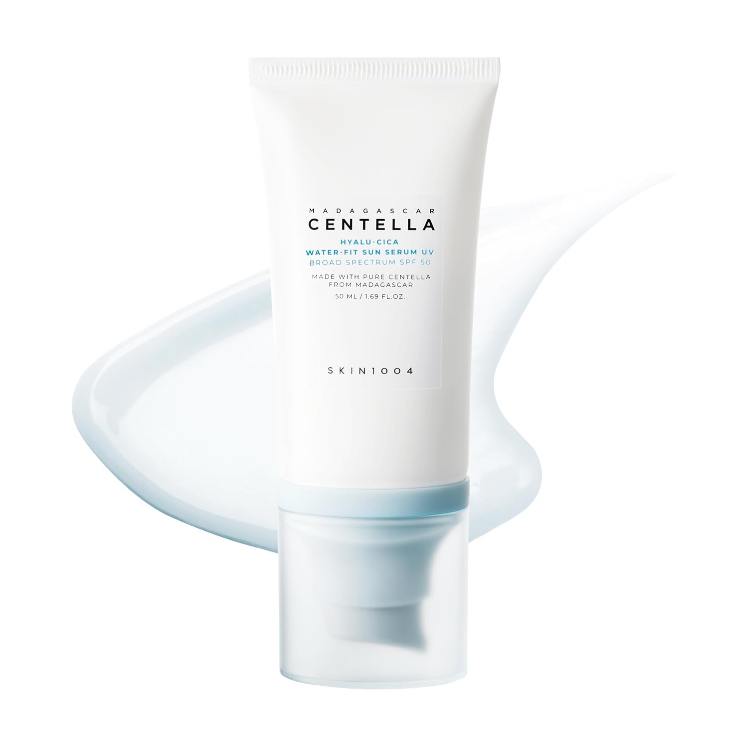 SKIN1004 Madagascar Centella Hyalu-Cica Water-Fit Sun Serum SPF 50 apsauginis kremas nuo saulės, 50 ml