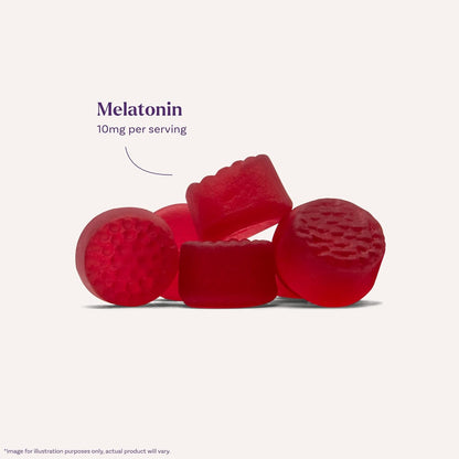 Natrol melatonino guminukai, 10 mg, braškių skonio