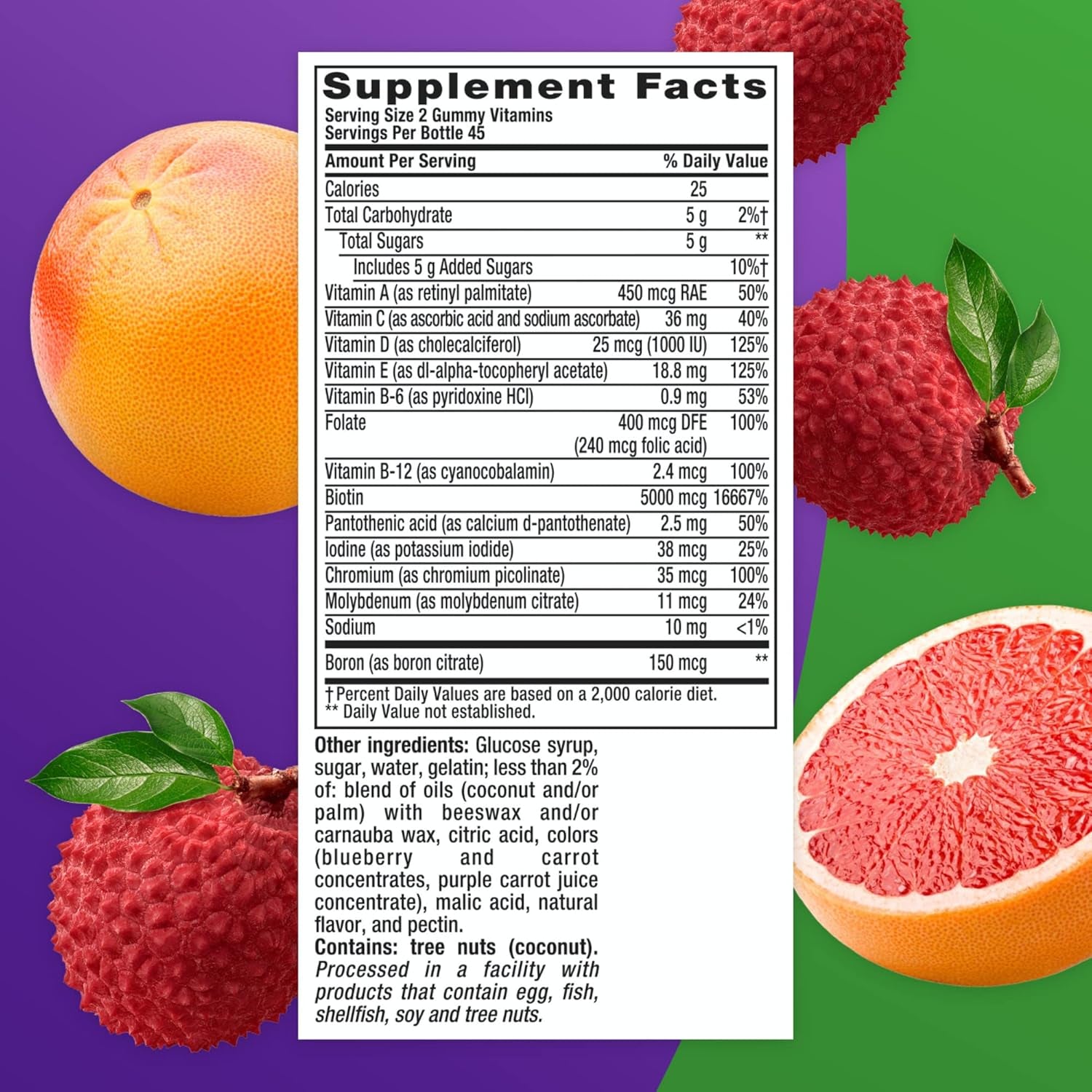 Vitafusion Multi+ Immune Support* guminukai imunitetui