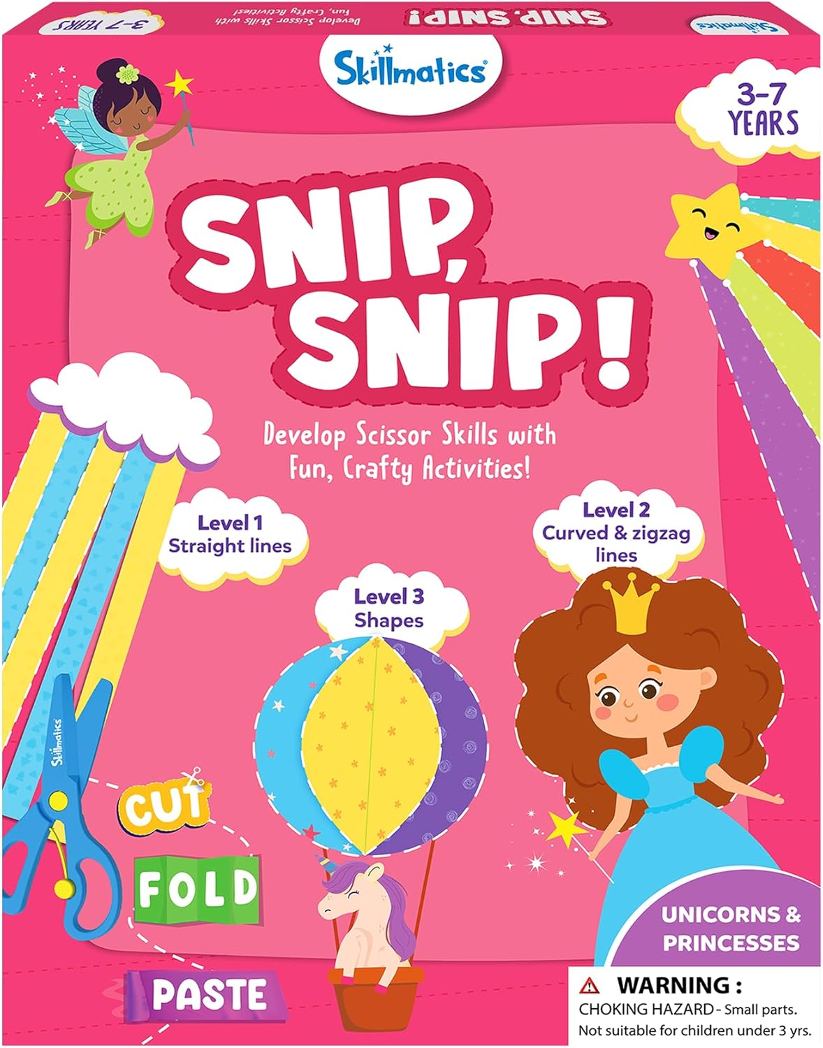 Skillmatics Snip Snip! kirpimo įgūdžių veiklų knyga
