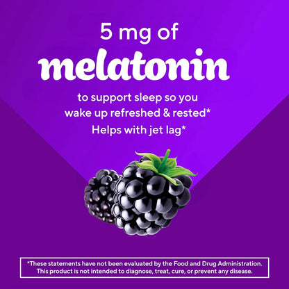 Vitafusion Extra Strength melatonino guminukai, 5 mg, 120 guminukų