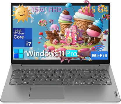 Lenovo Laptop 40GB DDR4 RAM, 1TB Pcie SSD, Wifi 6, Bluetooth, 15.6" FHD, Type-C, HDMI, Iron Grey, Windows 11 Pro, Wendbo