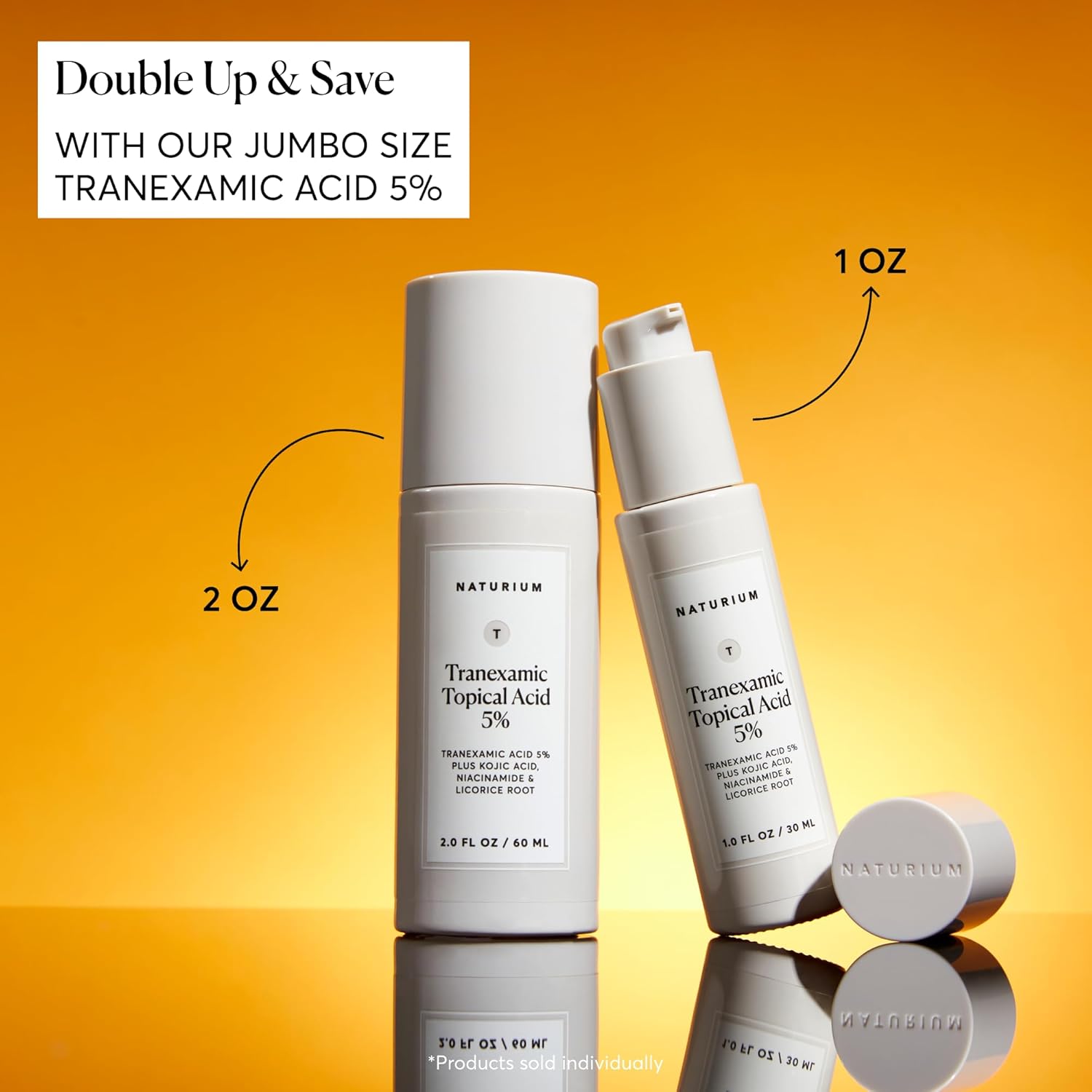 Naturium Tranexamic Topical Acid 5% serumas su kojine rūgštimi, niacinamidu ir saldymedžio šaknimi 