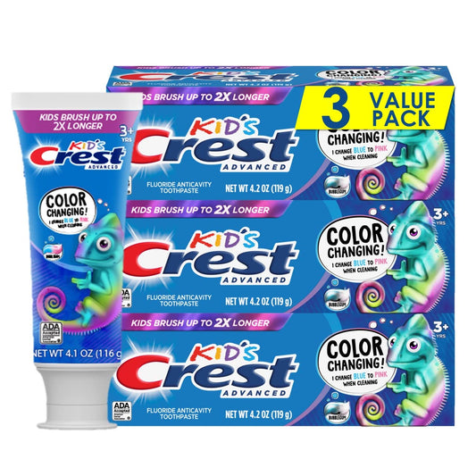 Crest vaikiška dantų pasta, 3 vnt.