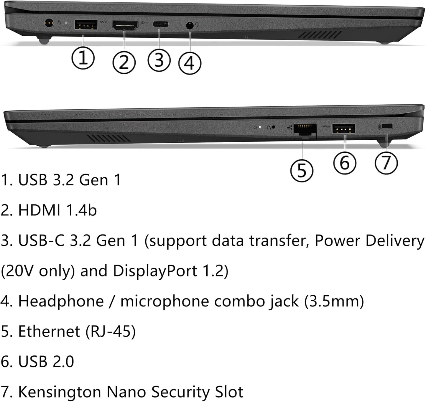 Lenovo Laptop 40GB DDR4 RAM, 1TB Pcie SSD, Wifi 6, Bluetooth, 15.6" FHD, Type-C, HDMI, Iron Grey, Windows 11 Pro, Wendbo