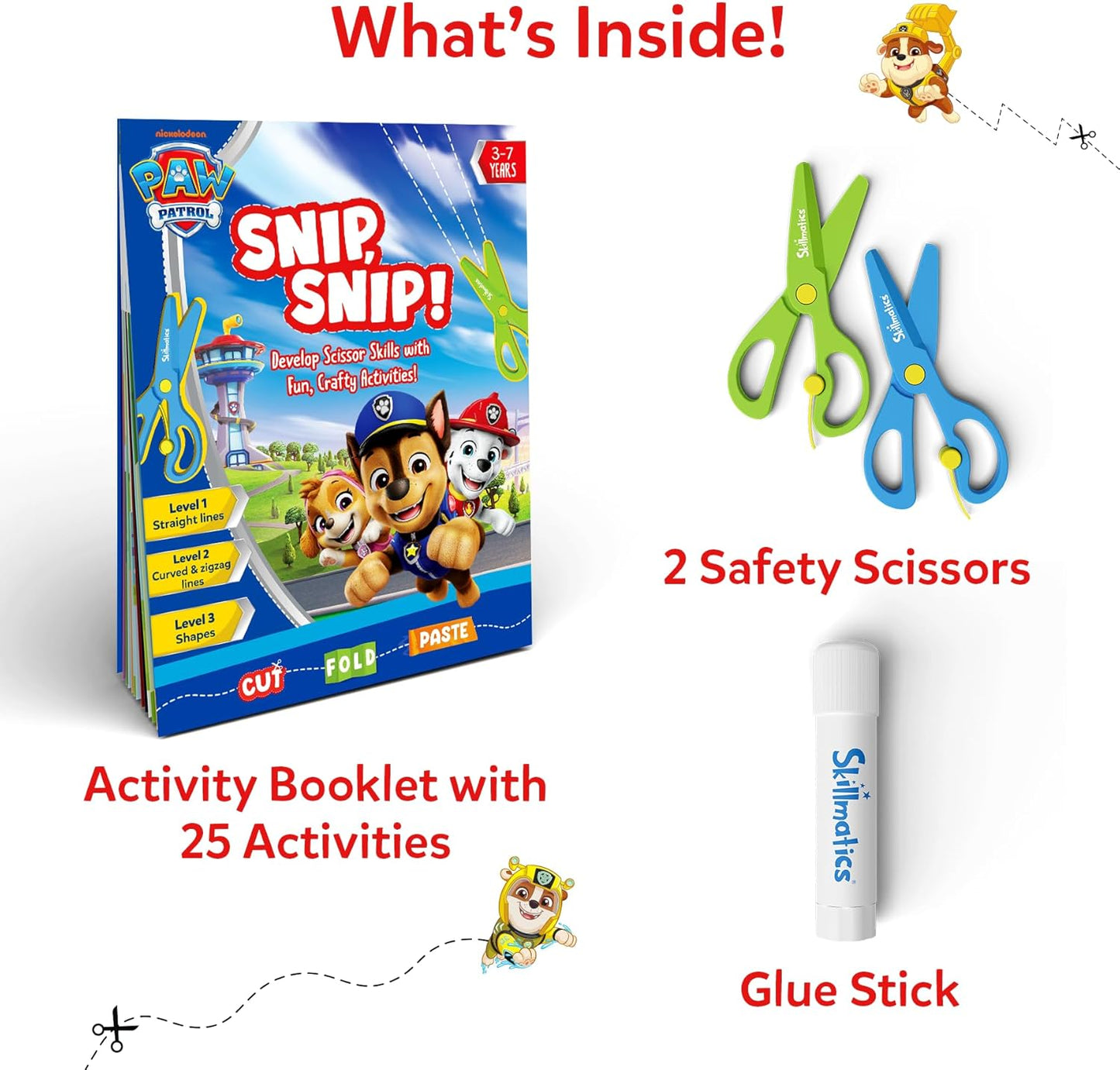 Skillmatics Snip Snip! kirpimo įgūdžių veiklų knyga