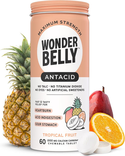„Wonderbelly“ antacidas, veiksmingas rėmens ir greitas rūgšties sukelto nevirškinimo palengvinimas