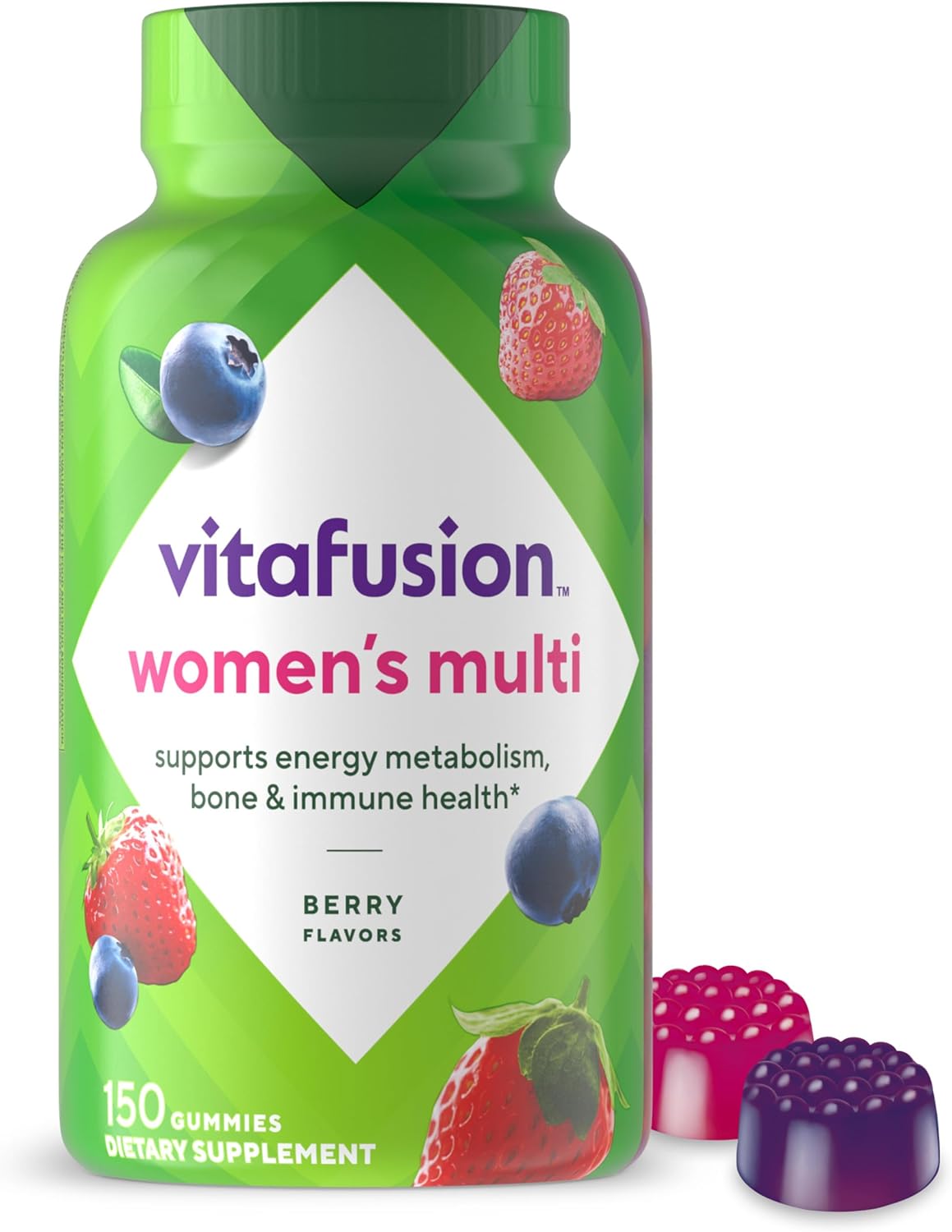 Vitafusion moterų multivitaminų guminukai, kasdieniai multivitaminai moterims, 120 guminukų