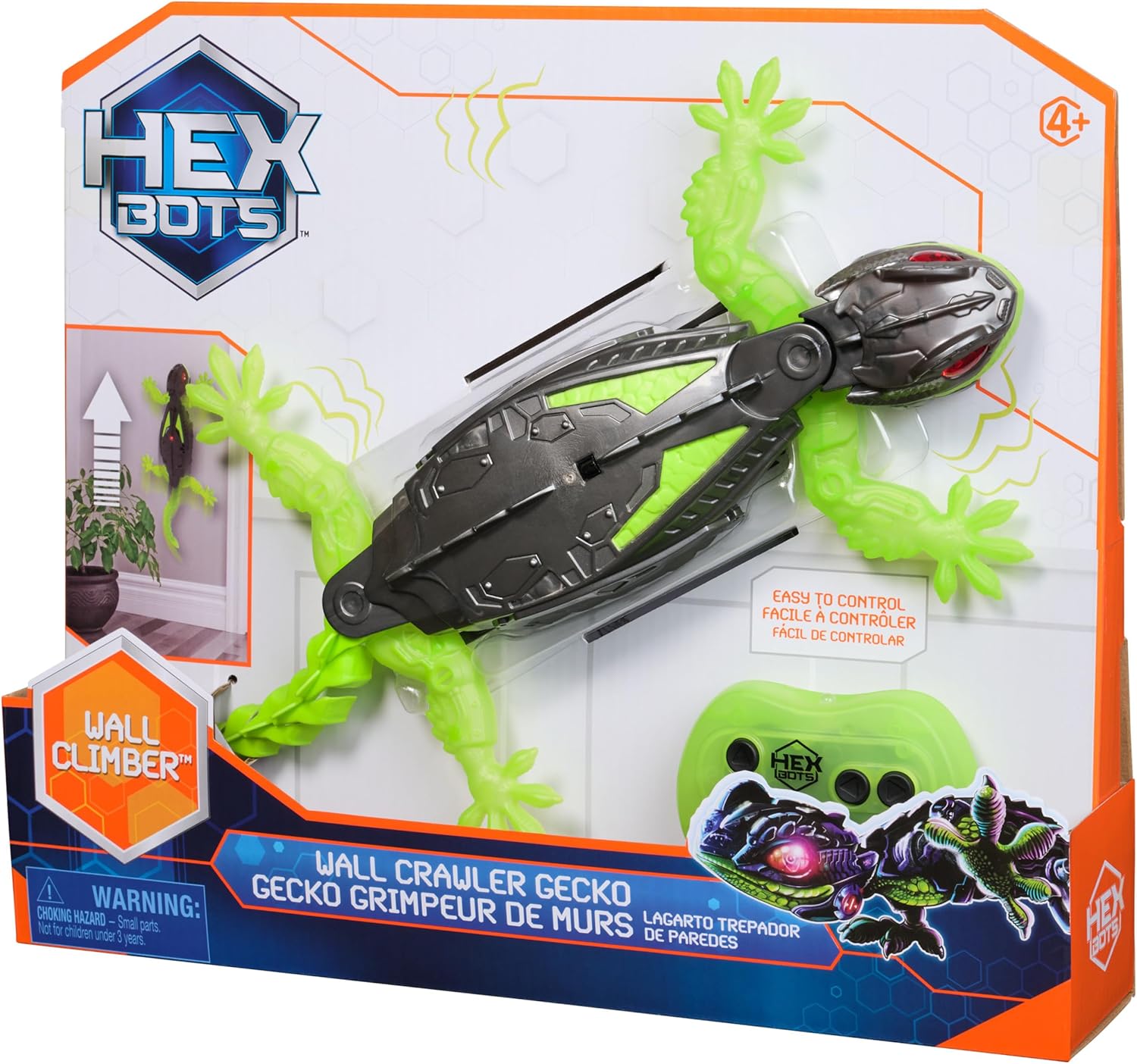 HEX BOTS - sieomis ropojantis driežas robotas GECO 