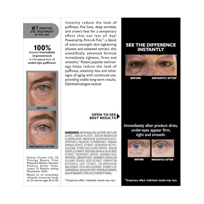 Peter Thomas Roth Instant FIRMx Temporary Eye Tightener paakių stangrinamasis kremas, 30 ml