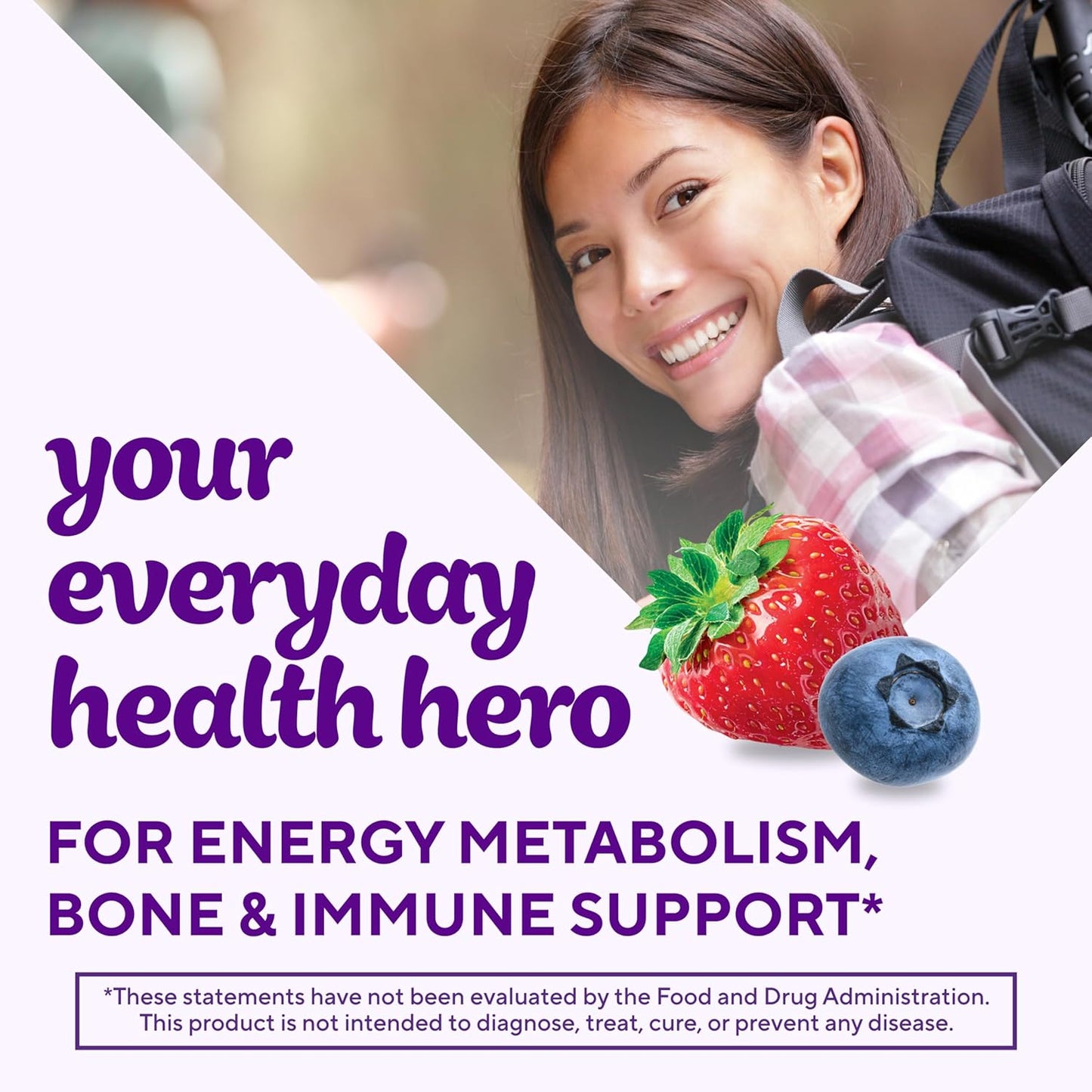 Vitafusion moterų multivitaminų guminukai, kasdieniai multivitaminai moterims, 120 guminukų