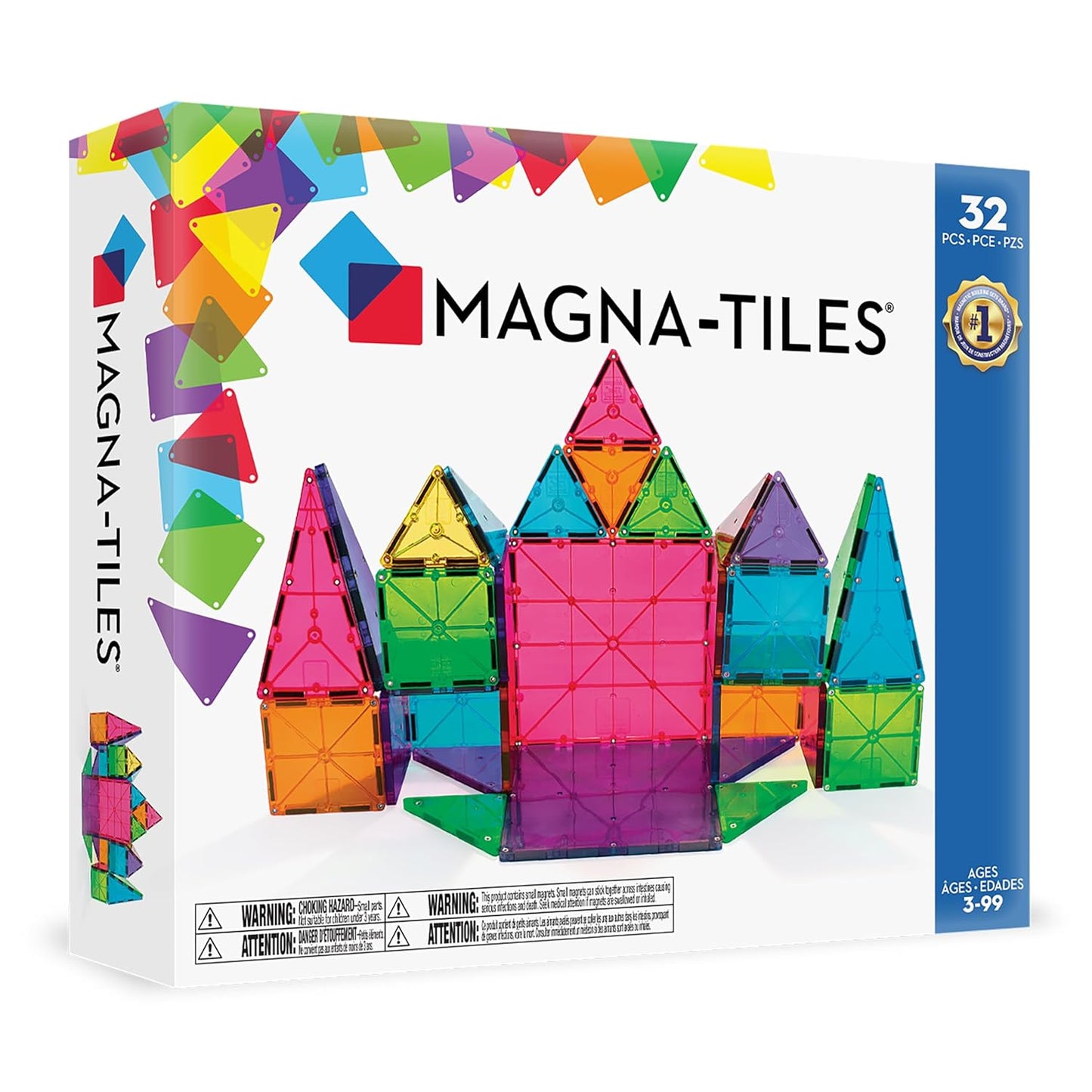 MAGNA-TILES Classic magnetinis konstruktorius, 32 dalių rinkinys