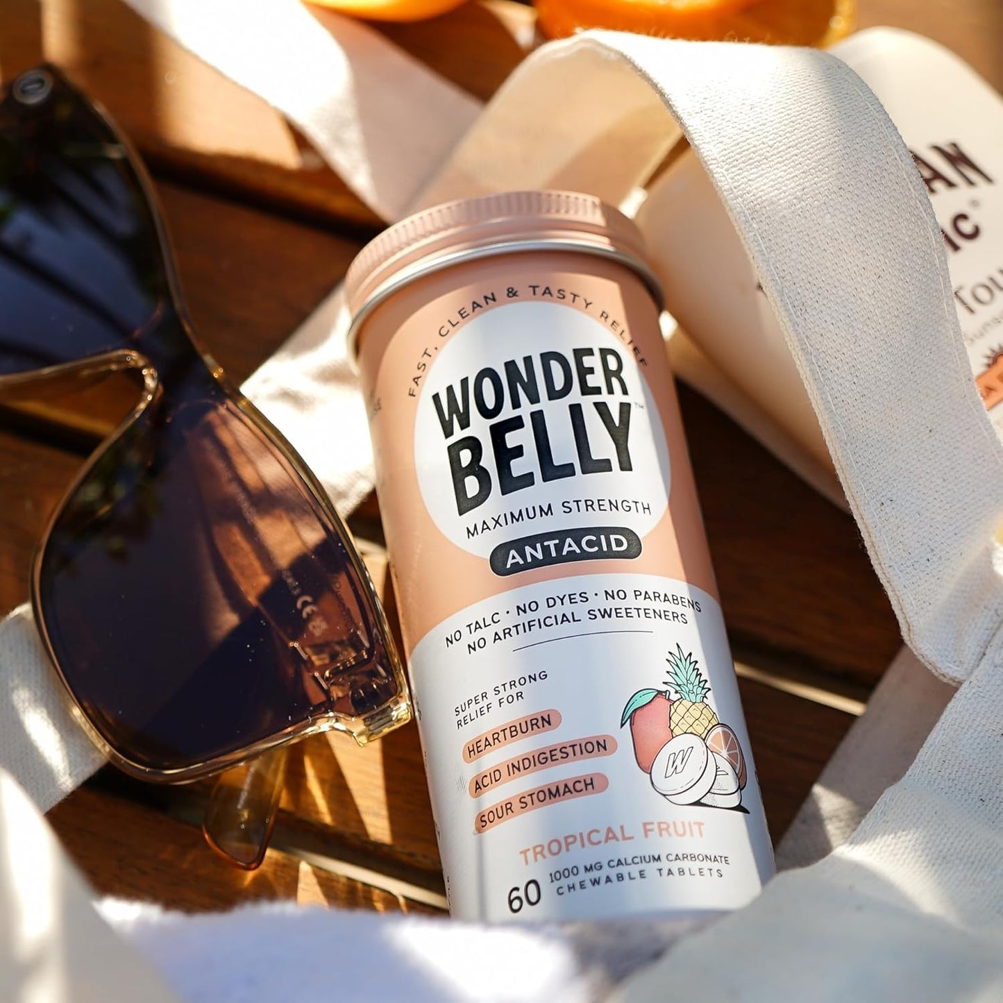 „Wonderbelly“ antacidas, veiksmingas rėmens ir greitas rūgšties sukelto nevirškinimo palengvinimas