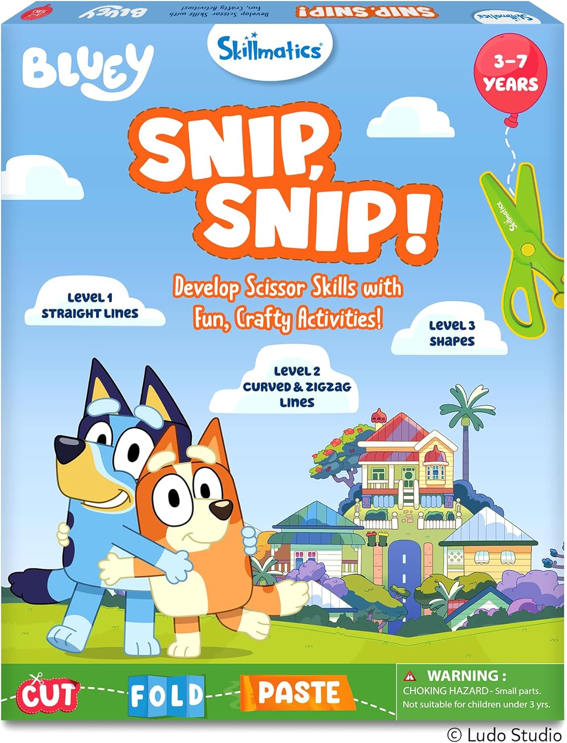 Skillmatics Snip Snip! kirpimo įgūdžių veiklų knyga