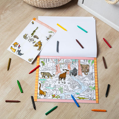 Melissa & Doug „Seek & Find“ lipdukų veiklų knyga