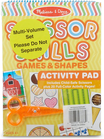 Melissa & Doug kirpimo ir lipnios juostos veiklų knygų rinkinys