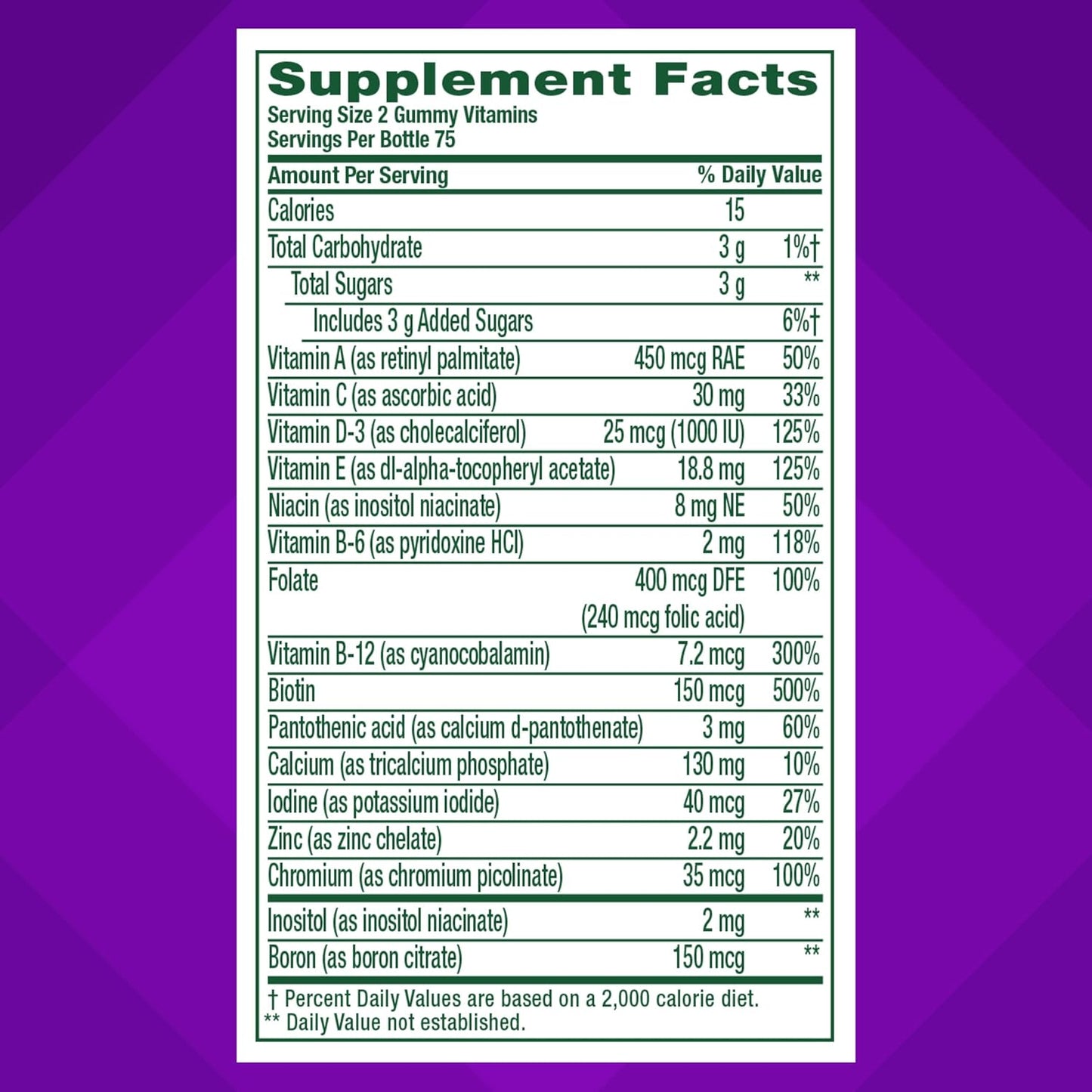 Vitafusion moterų multivitaminų guminukai, kasdieniai multivitaminai moterims, 120 guminukų