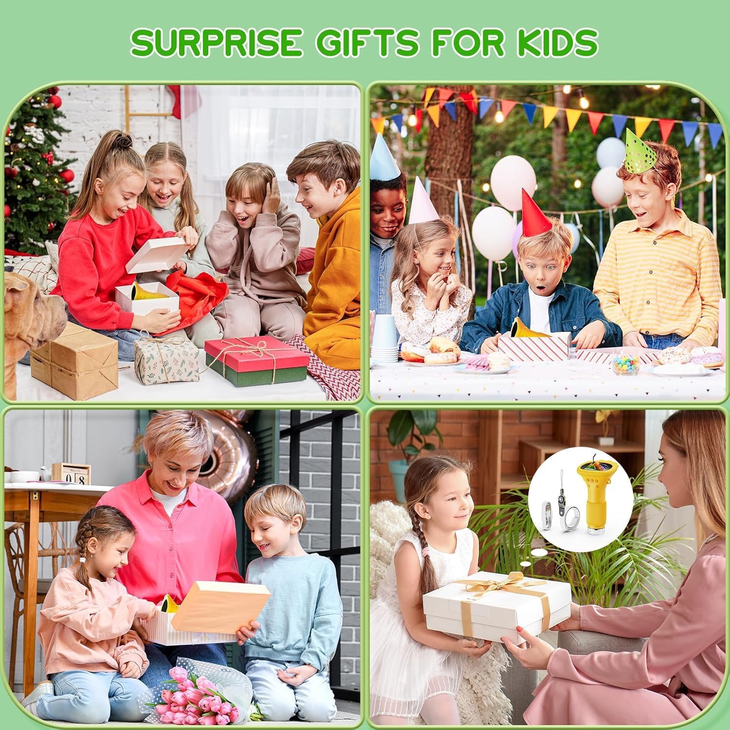 Nešiojamas vaikaiškas mikroskopas 