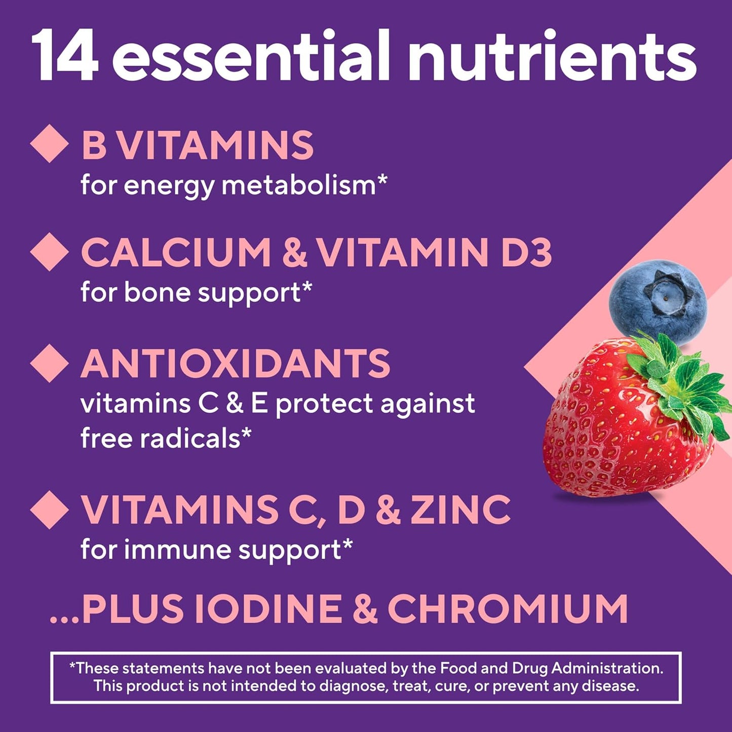 Vitafusion moterų multivitaminų guminukai, kasdieniai multivitaminai moterims, 120 guminukų