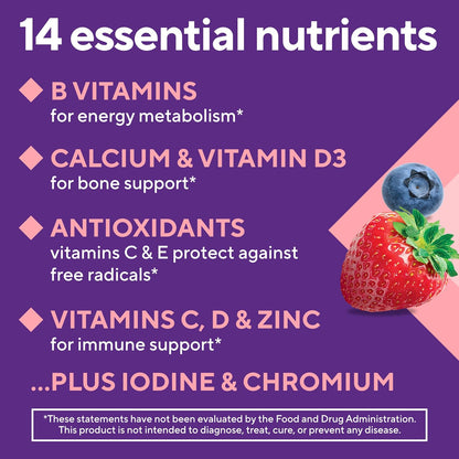 Vitafusion moterų multivitaminų guminukai, kasdieniai multivitaminai moterims, 120 guminukų