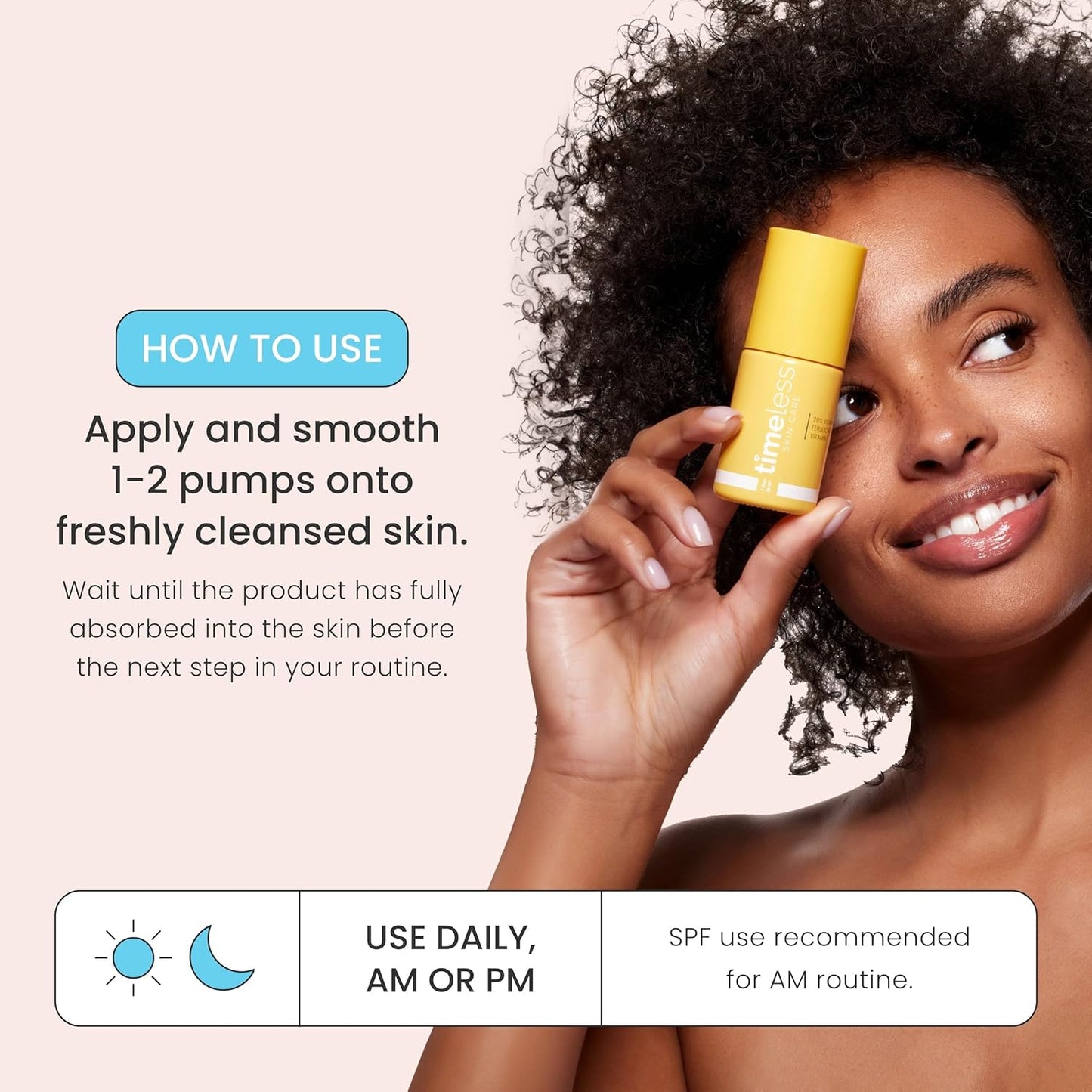 Timeless Vitamin C Serum + Ferulo Rūgštis ir  Acid ir Kofermentas Q10 Serumų rinkinys
