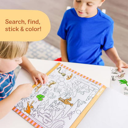 Melissa & Doug „Seek & Find“ lipdukų veiklų knyga