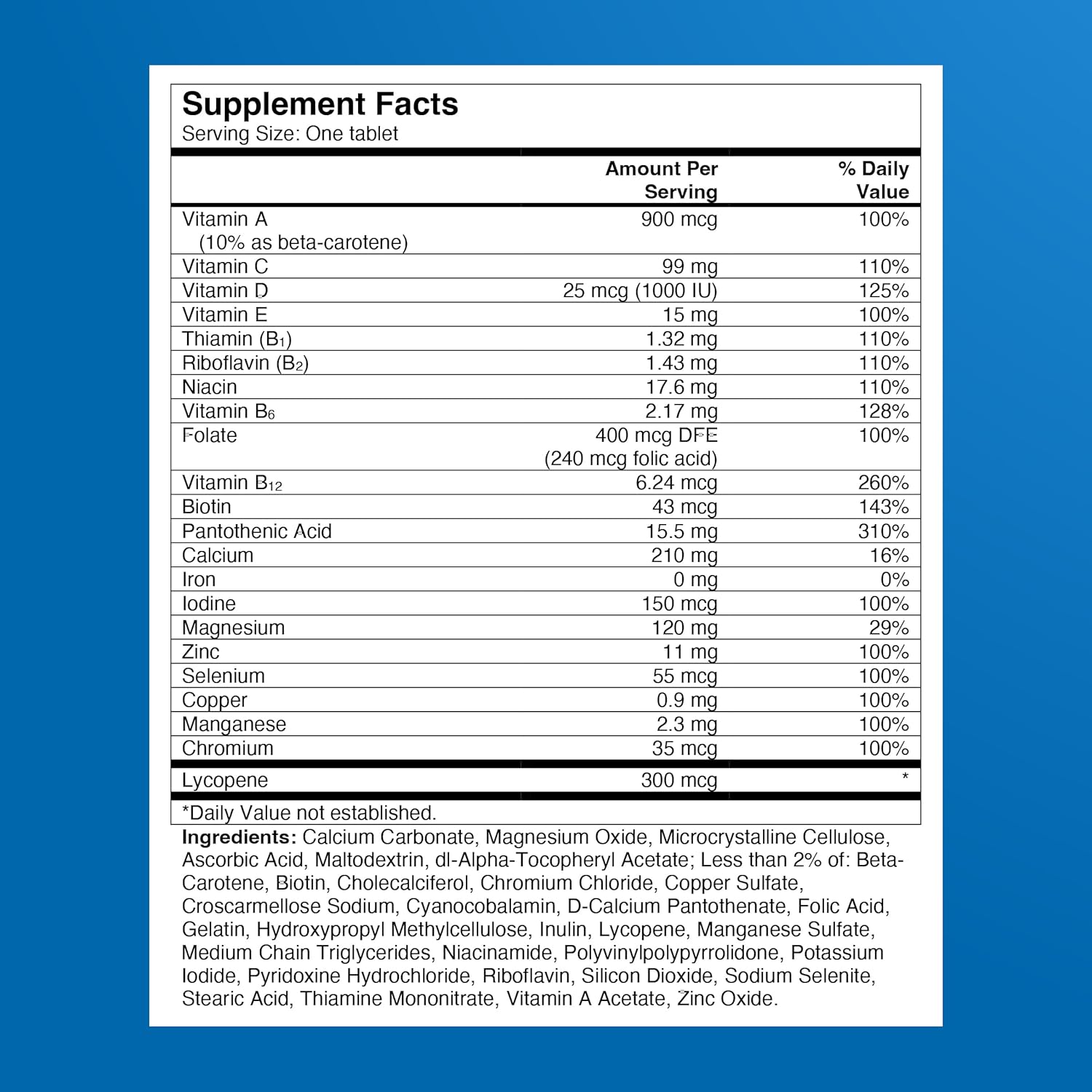 One a Day Multivitaminai vyrams