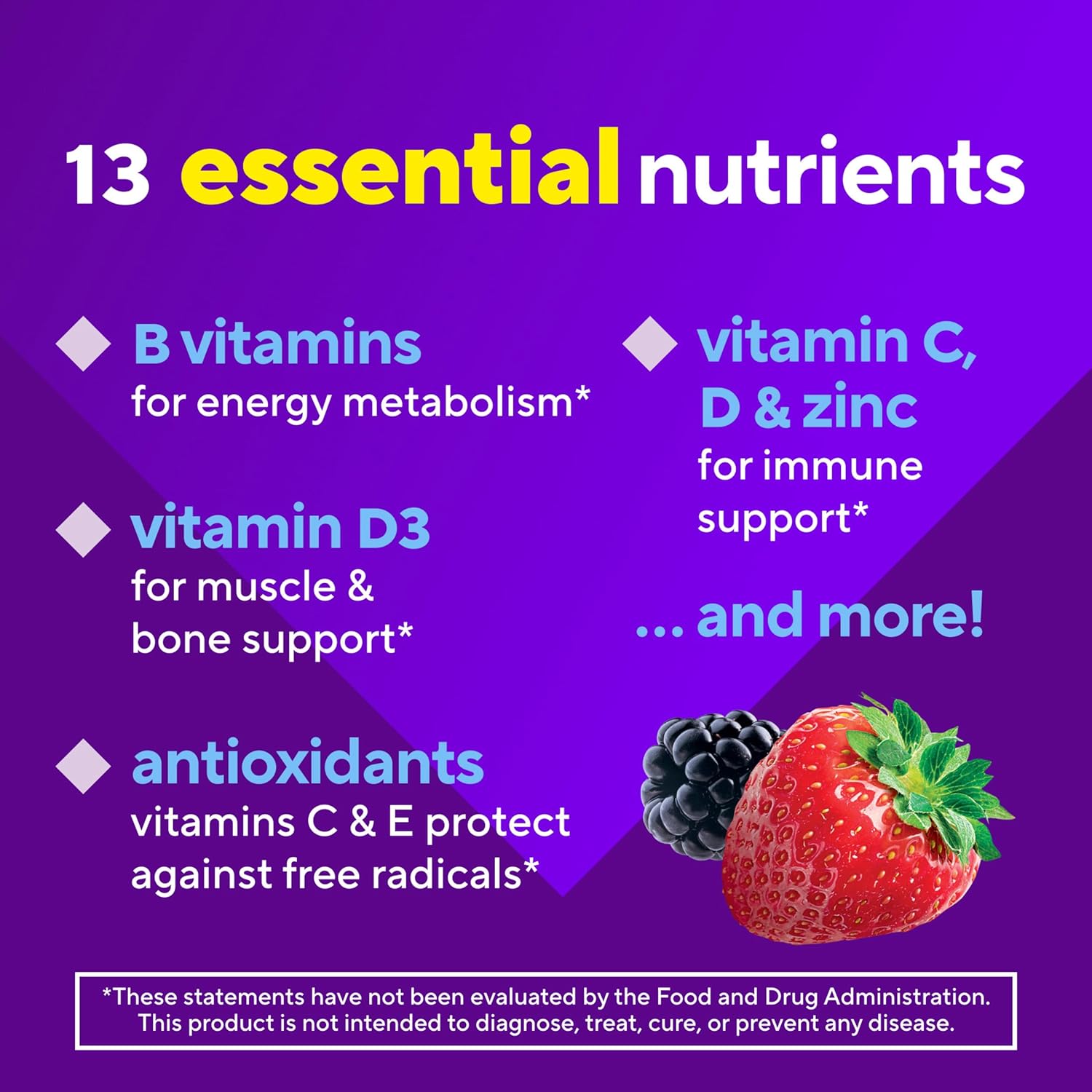 Vitafusion multivitaminai guminukai vyrams