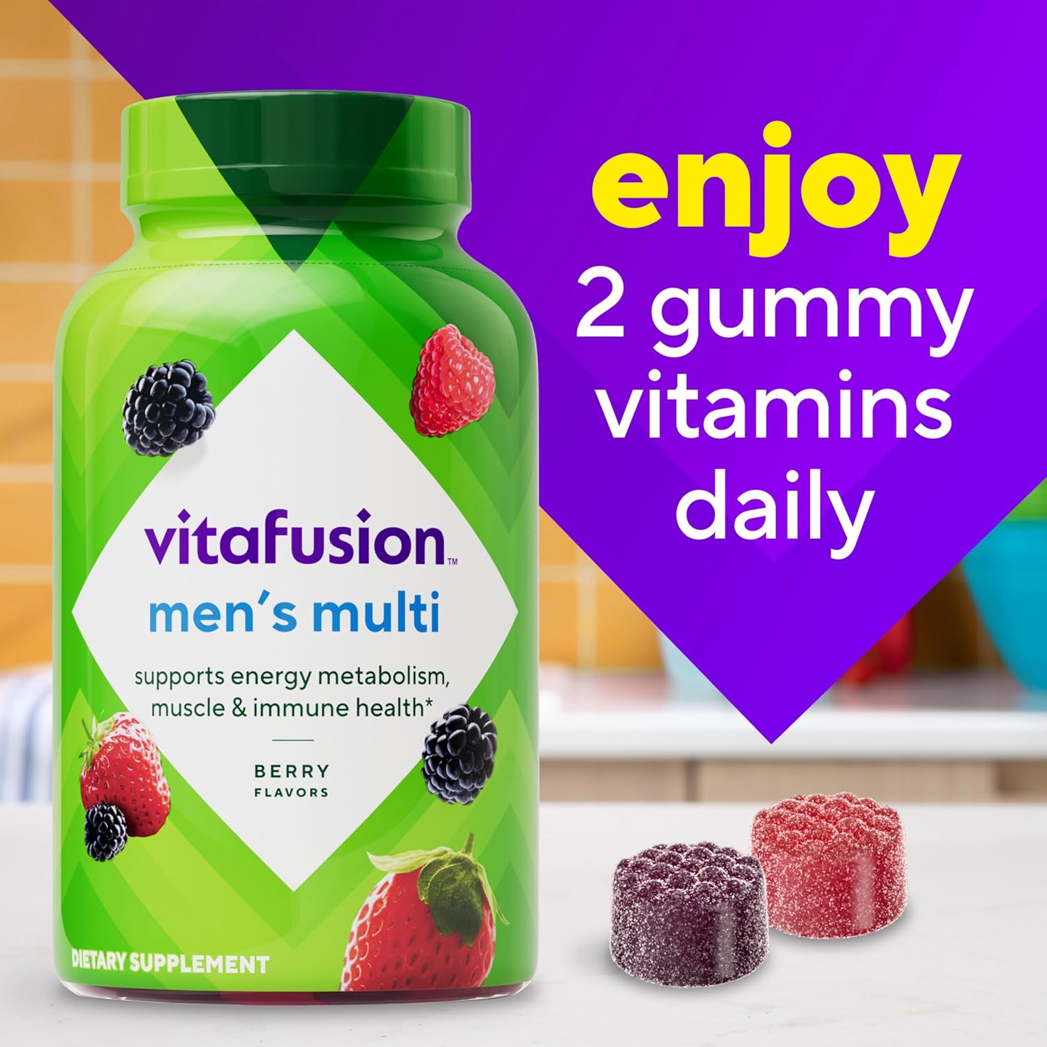 Vitafusion multivitaminai guminukai vyrams