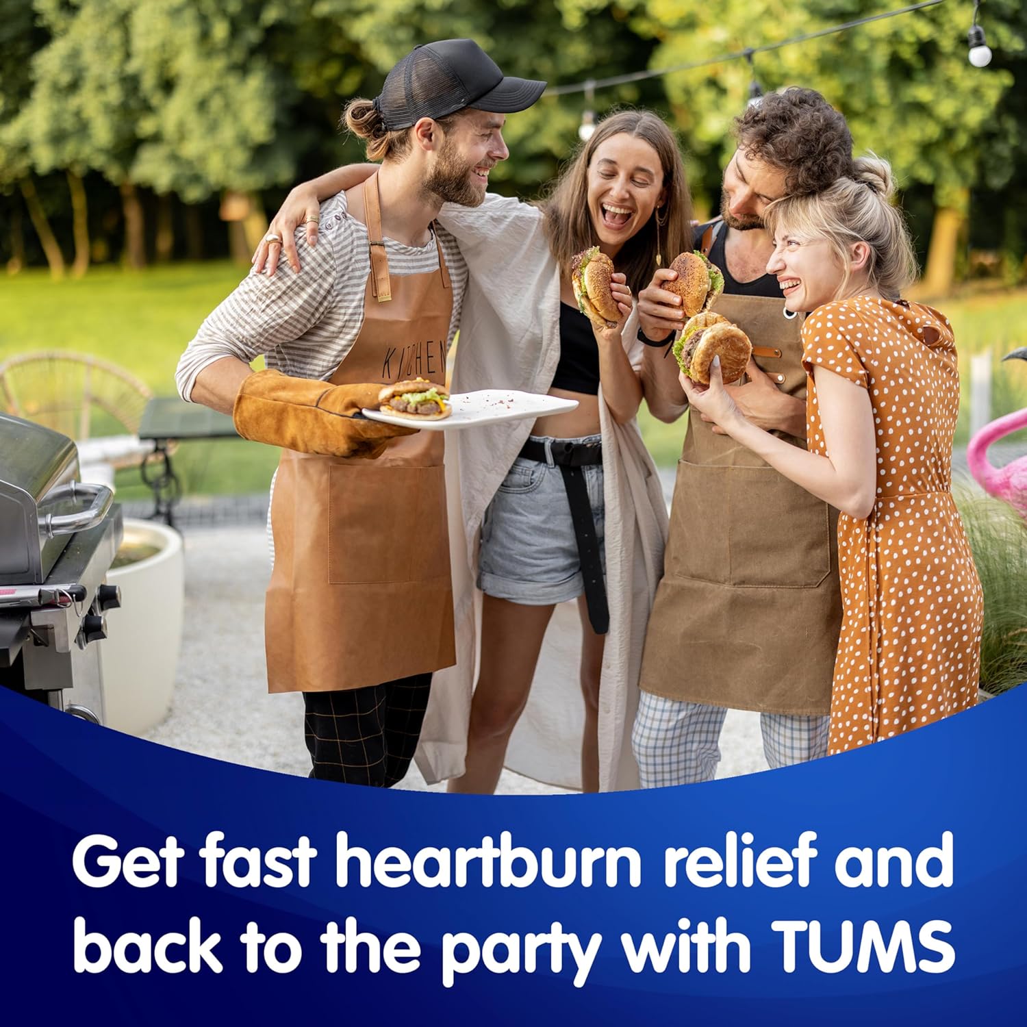 TUMS kramtomosios antacidinės tabletės, kad sumažintų rėmenį