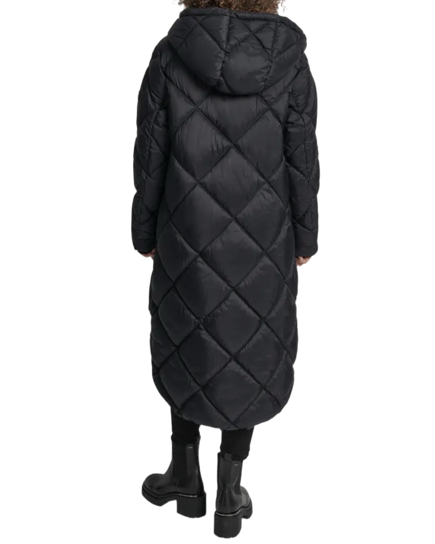 DKNY Diamand quilted long coat