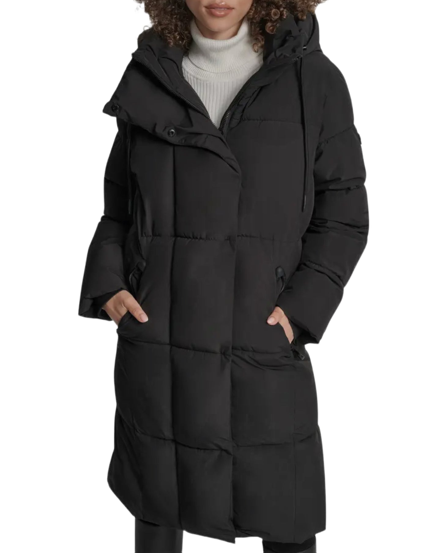 DKNY Box garš mētelis