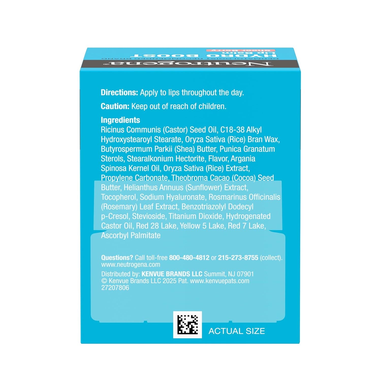 Neutrogena Hydro Boost Hyaluronic Acid Lip Balm, Nourishing Vitamin E Leaves Lips Feeling Hydrated, Sheer Pink Tinted Color with a Sweet Berry Flavor, Sheer Berry, 0.5 Oz