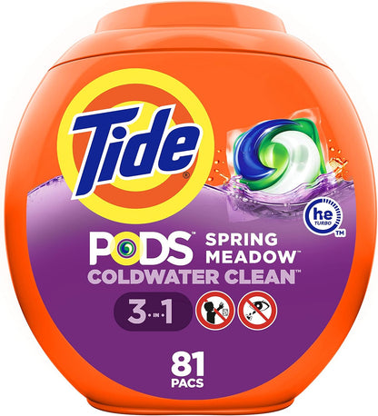 Tide PODS 3 viename skalbimo kapsulės – dėmių valiklis, kvapų neutralizatorius ir spalvų apsauga, 42 vnt.